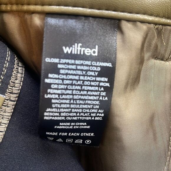Aritzia Wilfred Melina Pant in Olive green   4. NWT - Picture 6 of 6